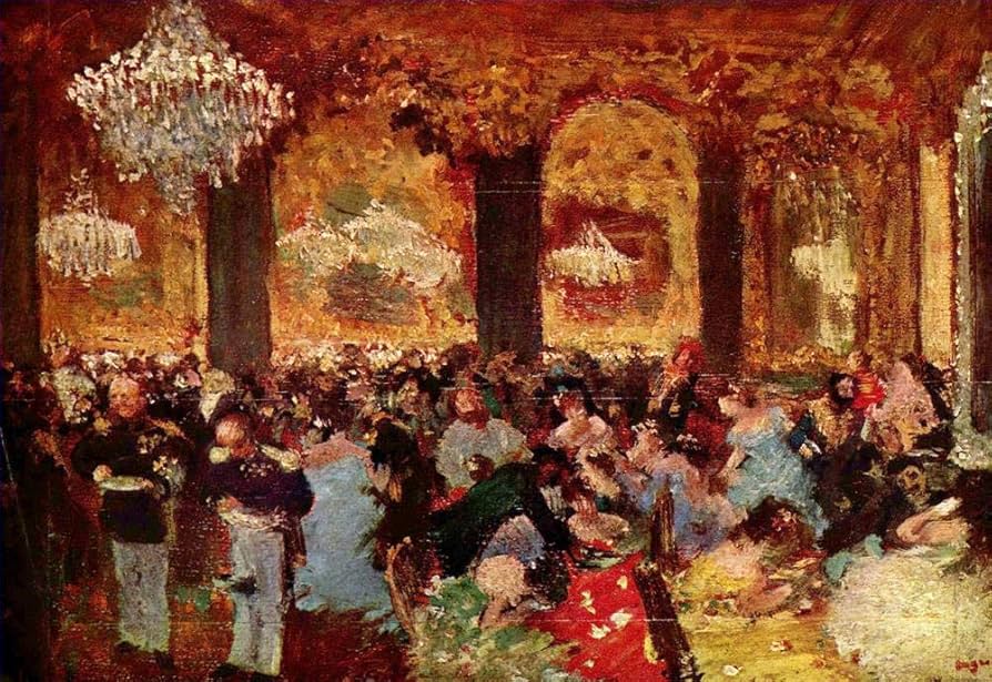 Amazon.co.jp: 芸術絵画 舞踏会でのディナー 1879 エドガー